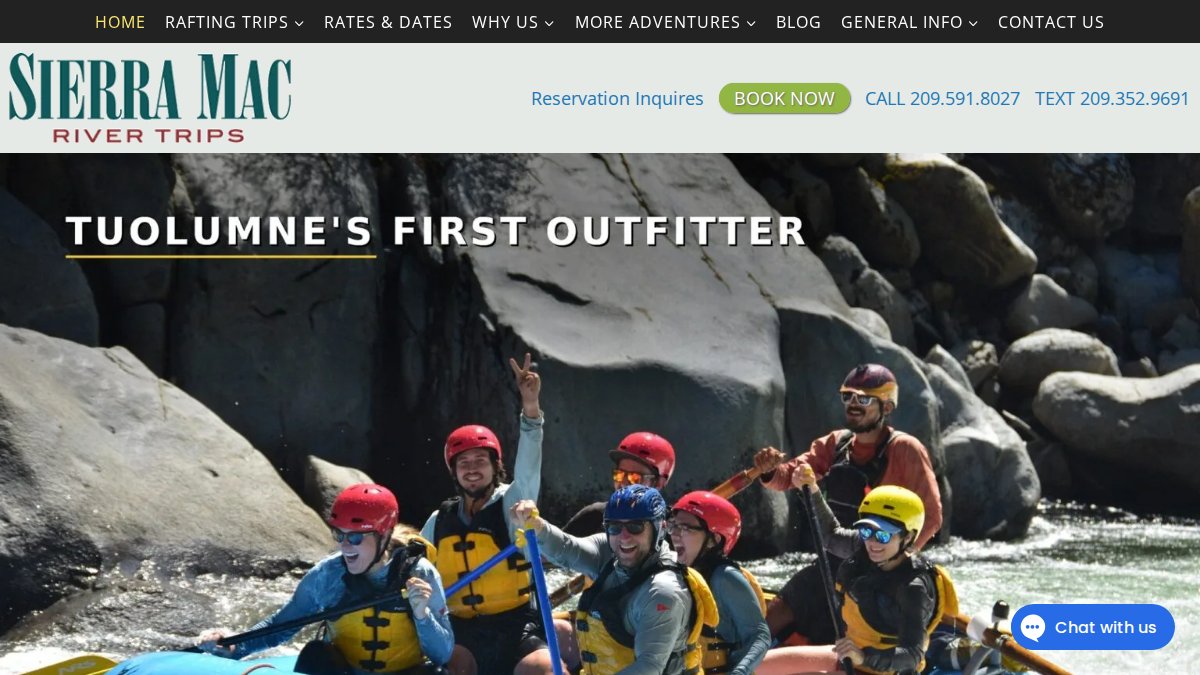 Tuolumne Whitewater Rafting Near Yosemite | Sierra Mac River Trips