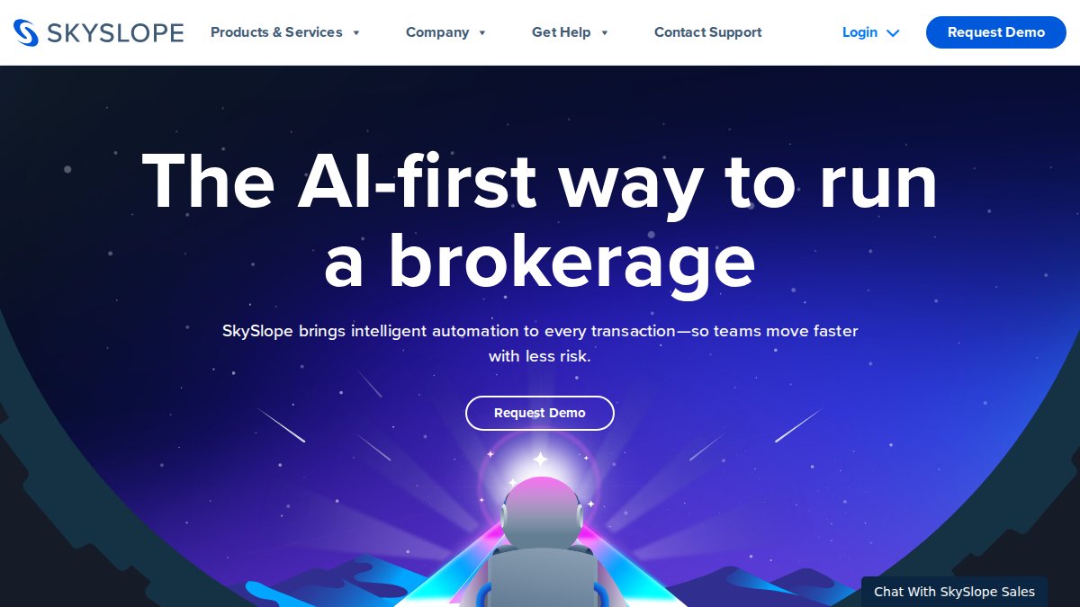 Screenshot of skyslope.com interface