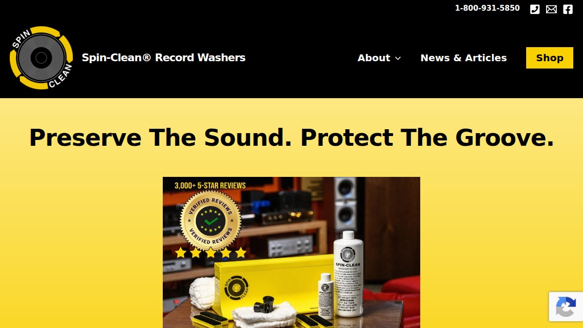 Screenshot of spinclean.com interface