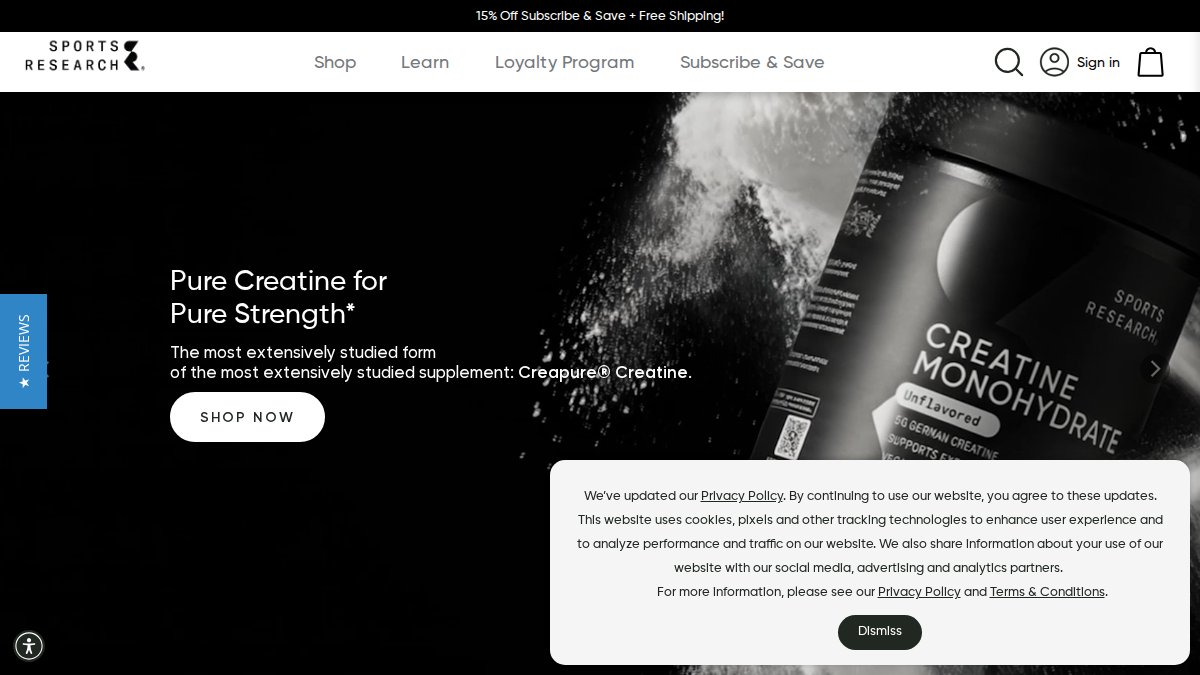 Screenshot of sportsresearch.com interface
