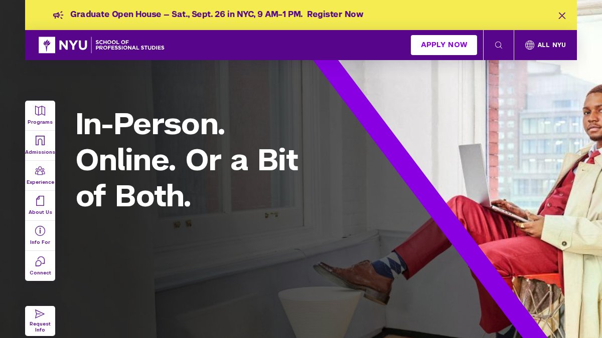 NYU School of Professional Studies | Undergrad, Graduate & Continuing Education | NYU SPS