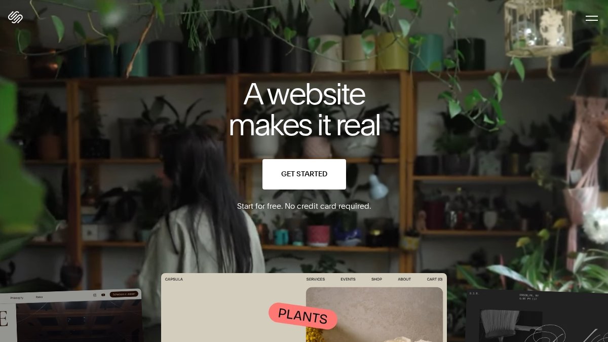 Screenshot of squarespace.com interface