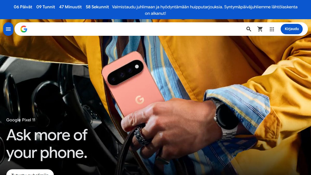 Screenshot of store.google.com interface