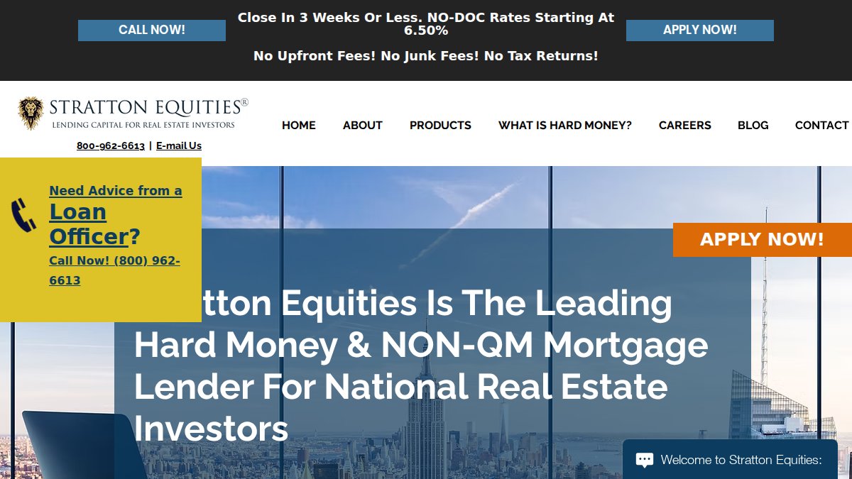 Screenshot of strattonequities.com interface