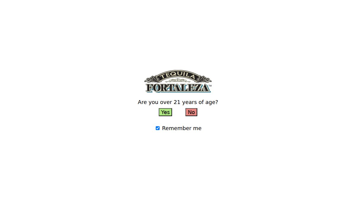 Screenshot of tequilafortaleza.com interface