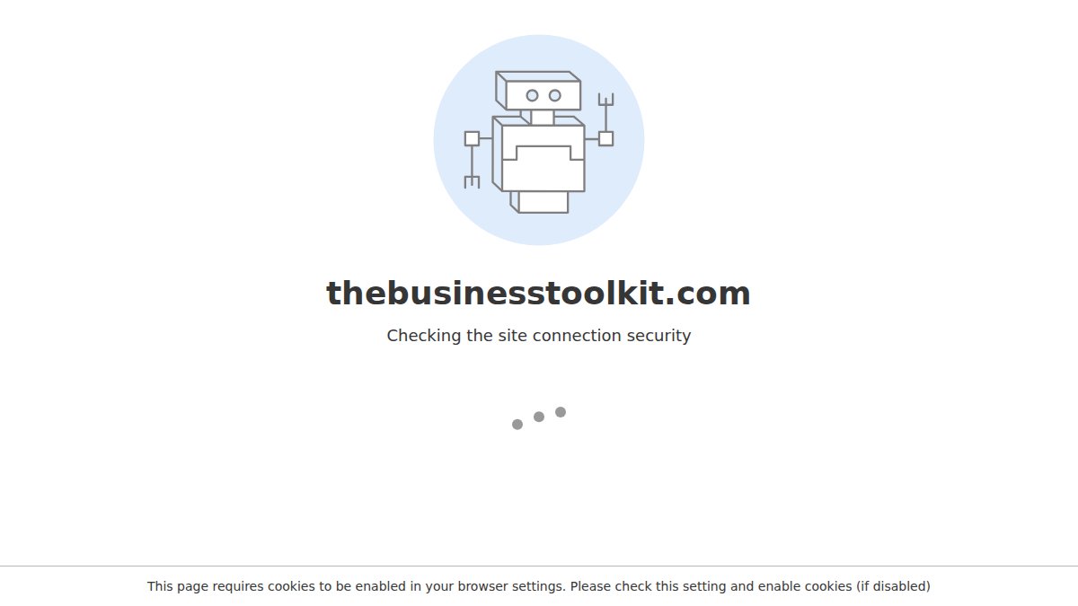 Screenshot of thebusinesstoolkit.com interface
