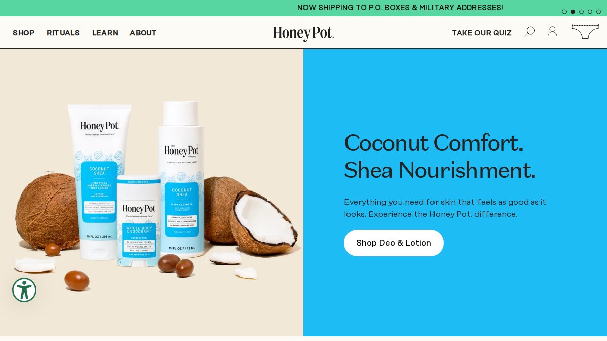 Screenshot of thehoneypot.co interface