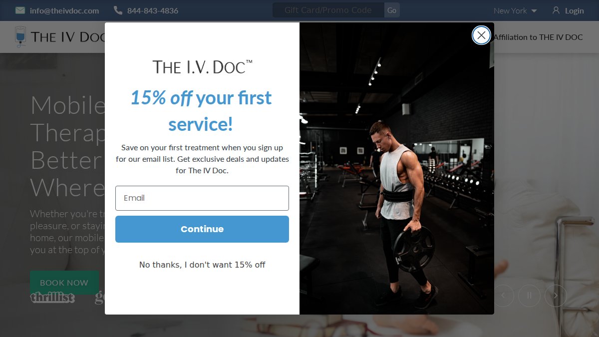 Screenshot of theivdoc.com interface