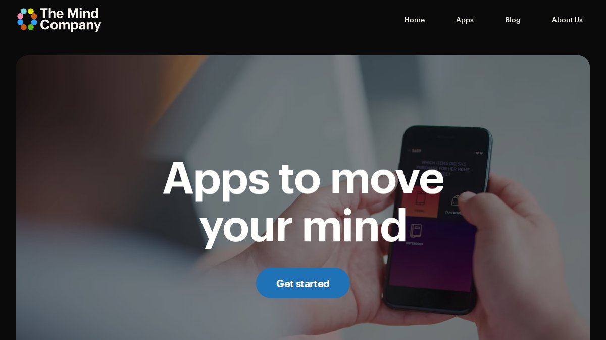 Screenshot of themindcompany.com interface
