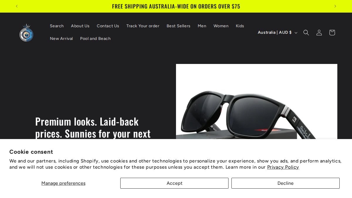Screenshot of theshacktique.com interface