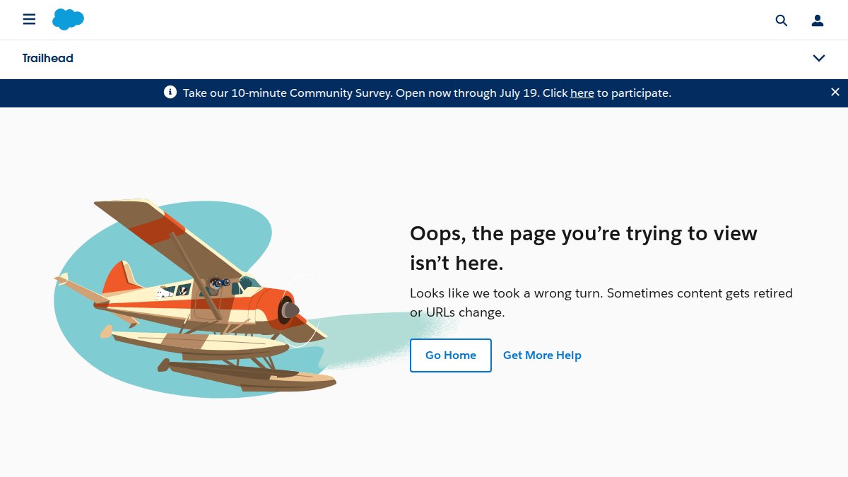 Screenshot of B2b Commerce Basics page on trailhead.salesforce.com