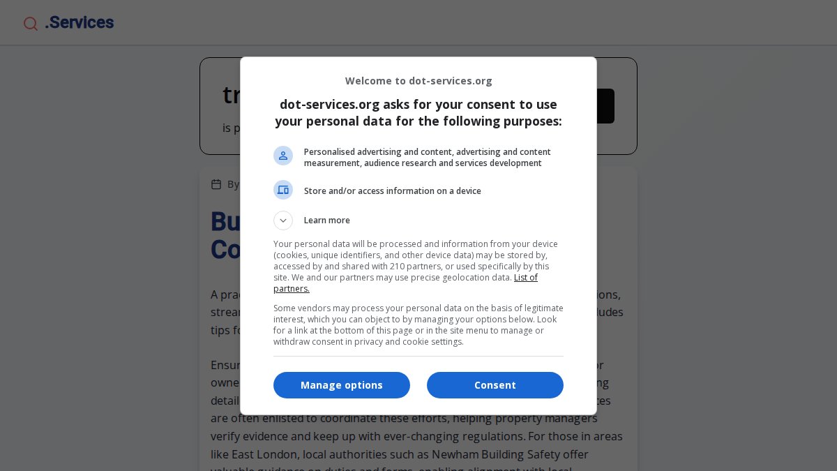 Screenshot of trdesignbuild.com interface