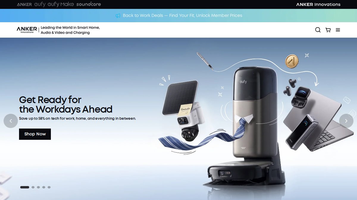 Screenshot of Eufycam S330 page on us.eufy.com