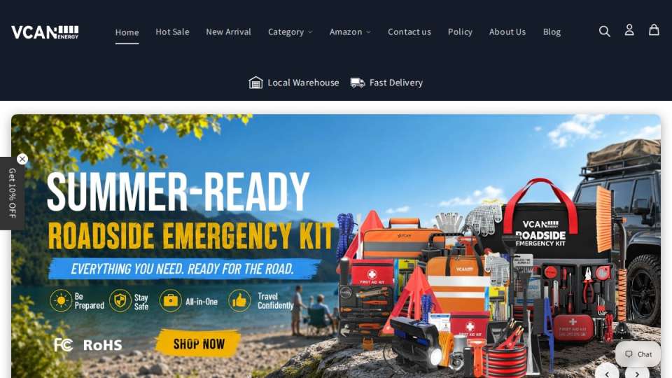 7 Best Emergency Beacons for Car Breakdowns 2026 Screenshot of vcanenergy.com interface
