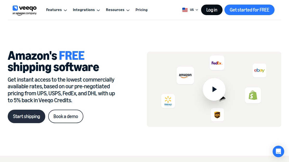 Screenshot of veeqo.com interface
