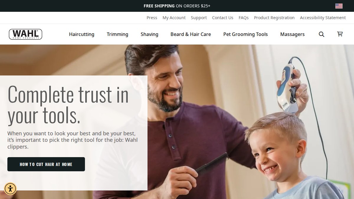 Screenshot of wahlusa.com interface