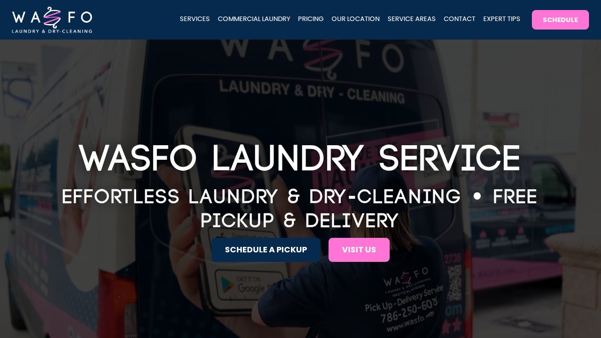 Screenshot of wasfo.com interface