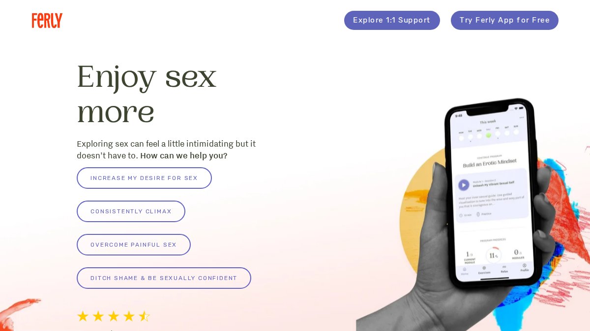 Screenshot of weareferly.com interface