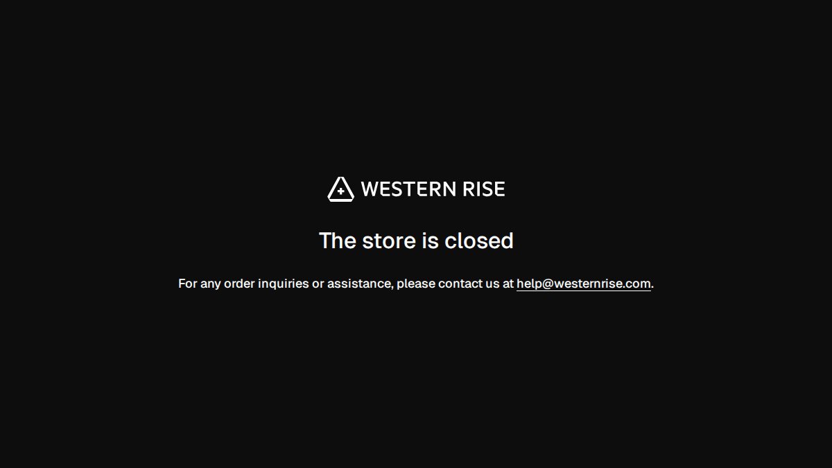 Screenshot of westernrise.com interface