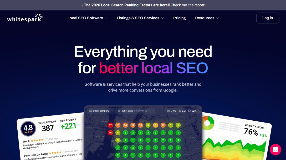 Screenshot of whitespark.ca interface