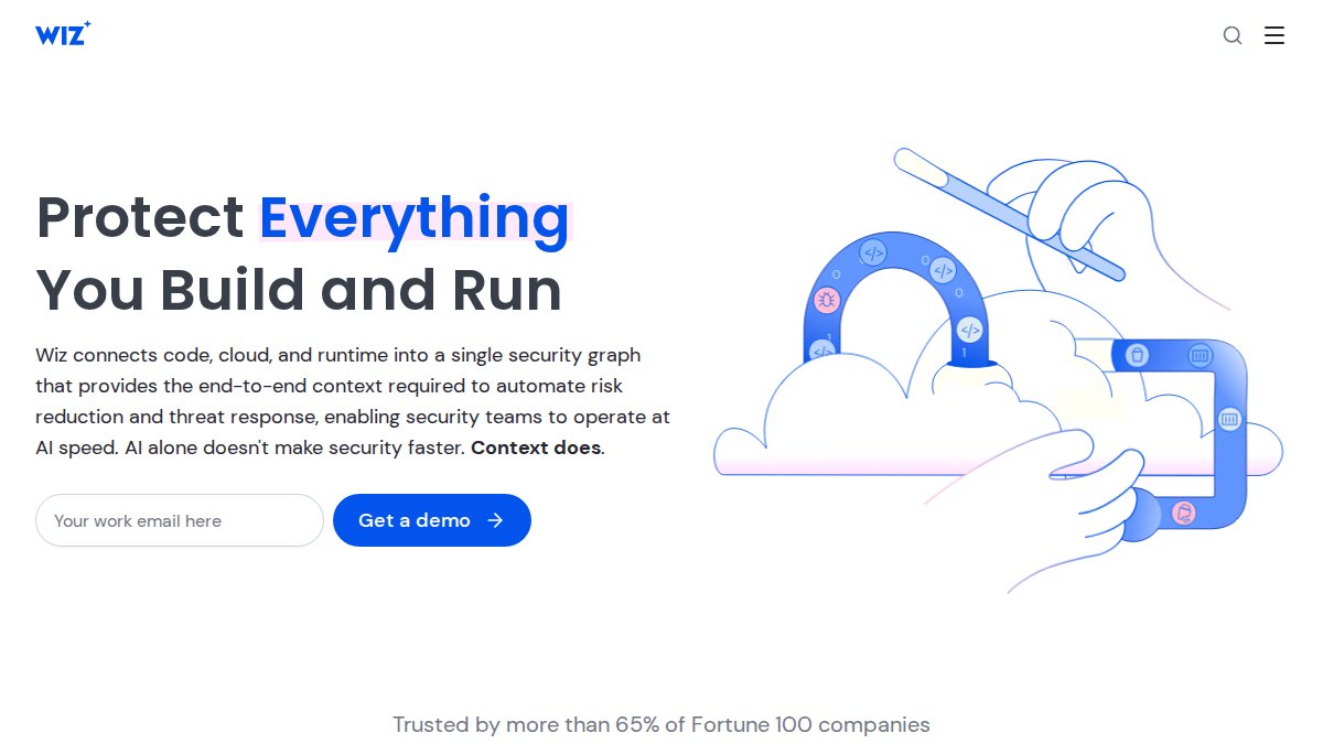 Screenshot of wiz.io interface