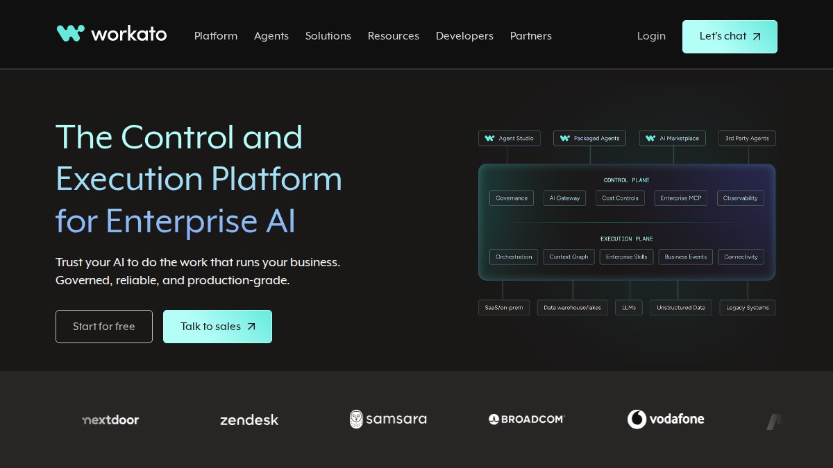Screenshot of workato.com interface