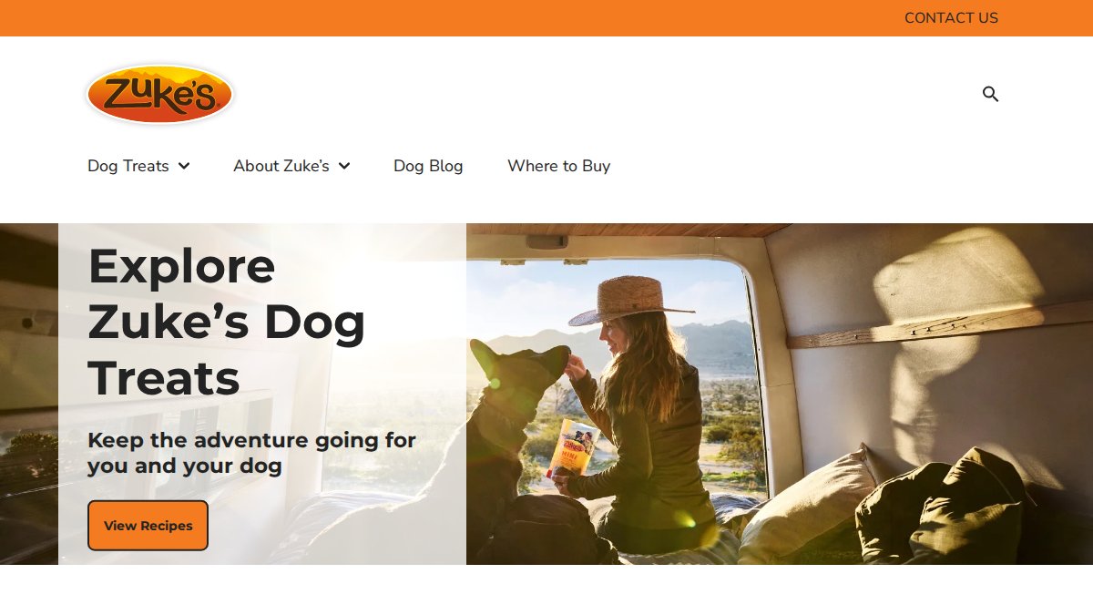 Screenshot of zukes.com interface
